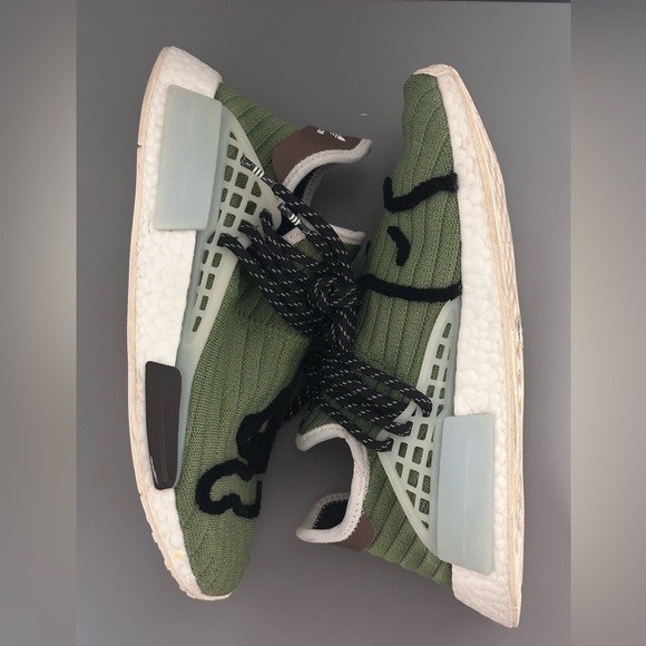 Adidas NMD x Pharrell x BBC Ice Cream Human Race Running Dog Sneakers - Picture 6 of 12